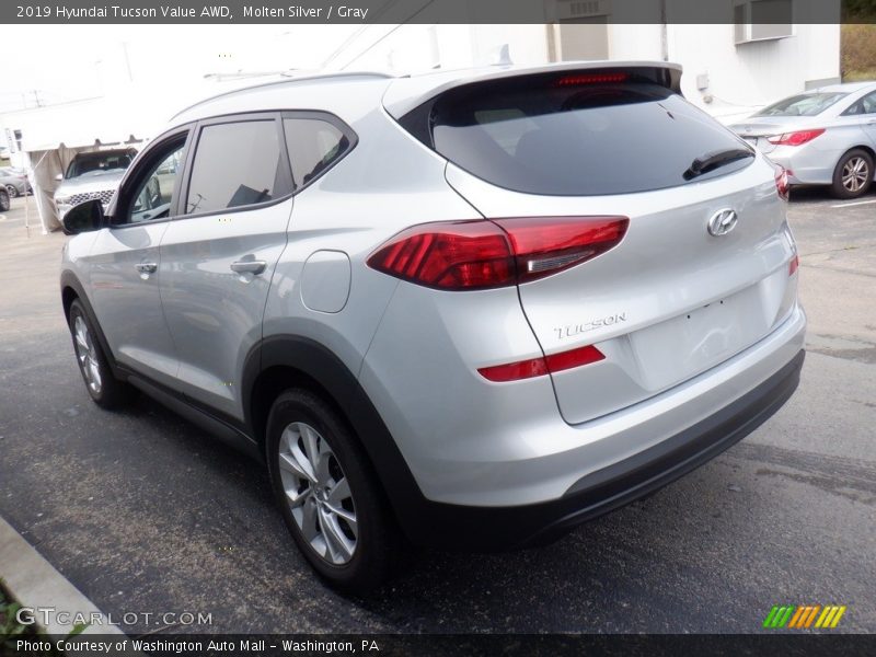 Molten Silver / Gray 2019 Hyundai Tucson Value AWD