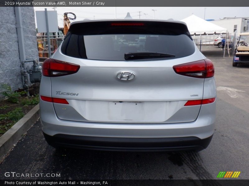 Molten Silver / Gray 2019 Hyundai Tucson Value AWD