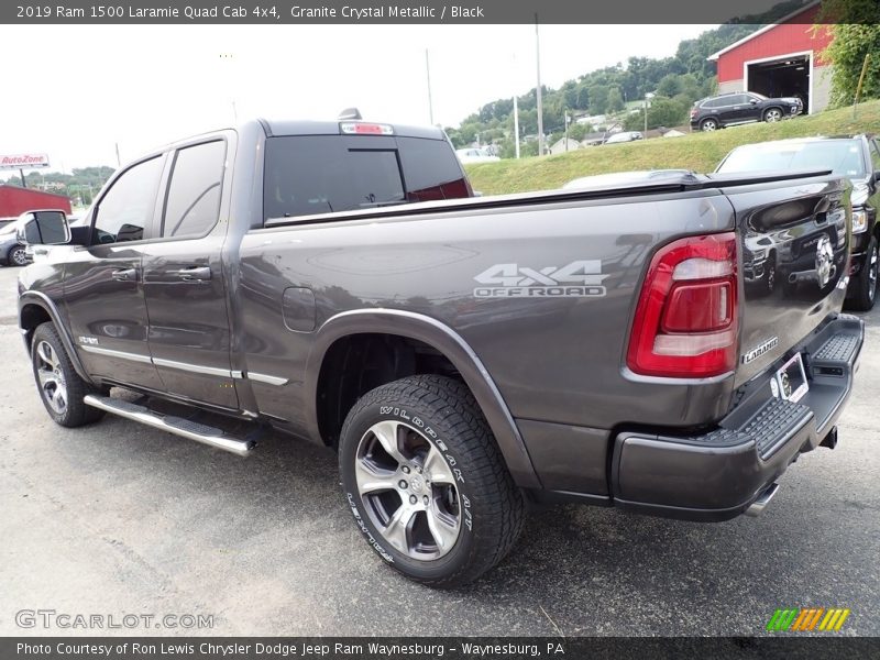 Granite Crystal Metallic / Black 2019 Ram 1500 Laramie Quad Cab 4x4