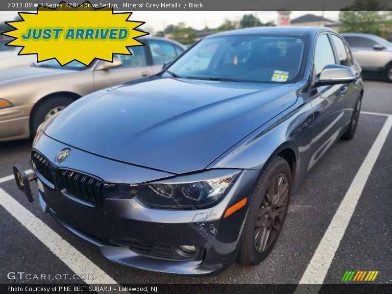 Mineral Grey Metallic / Black 2013 BMW 3 Series 328i xDrive Sedan