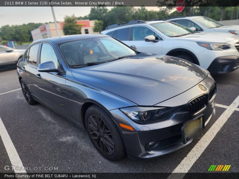 Mineral Grey Metallic / Black 2013 BMW 3 Series 328i xDrive Sedan