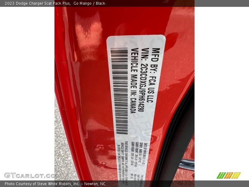 Go Mango / Black 2023 Dodge Charger Scat Pack Plus