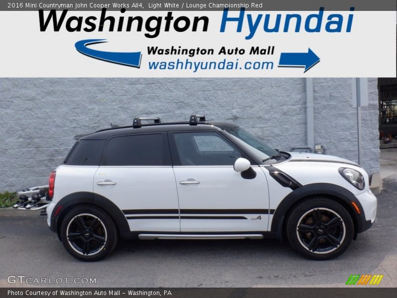 Light White / Lounge Championship Red 2016 Mini Countryman John Cooper Works All4