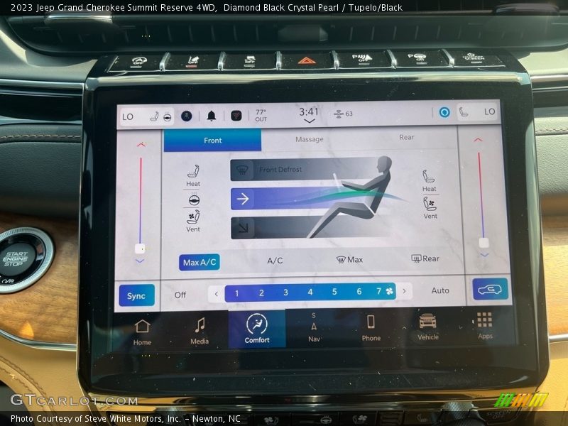 Controls of 2023 Grand Cherokee Summit Reserve 4WD
