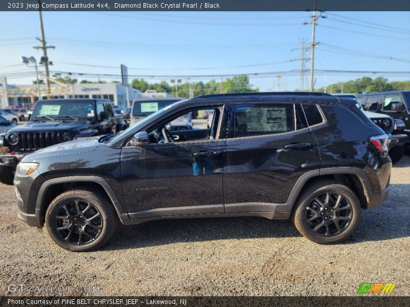 Diamond Black Crystal Pearl / Black 2023 Jeep Compass Latitude 4x4