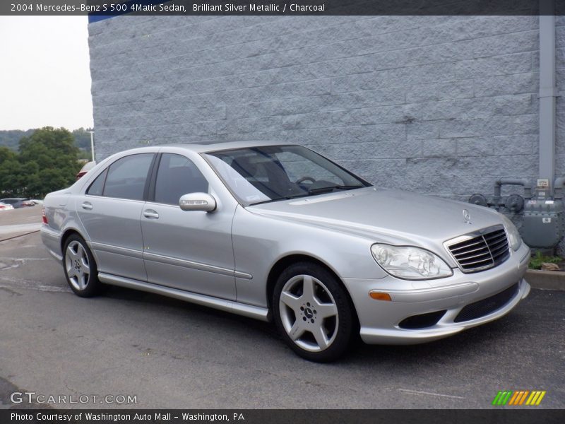 Brilliant Silver Metallic / Charcoal 2004 Mercedes-Benz S 500 4Matic Sedan