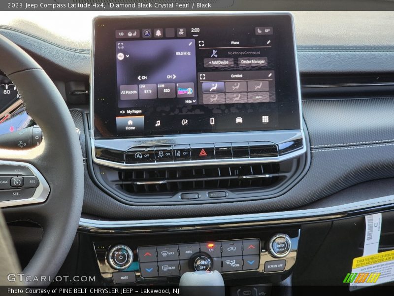 Diamond Black Crystal Pearl / Black 2023 Jeep Compass Latitude 4x4