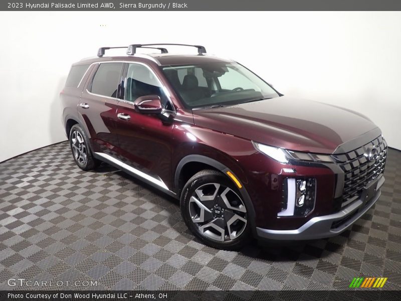 Sierra Burgundy / Black 2023 Hyundai Palisade Limited AWD