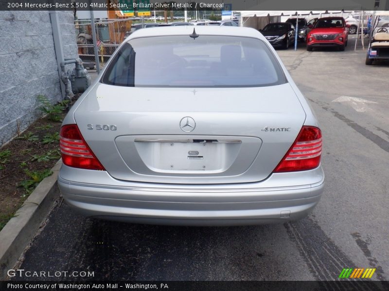 Brilliant Silver Metallic / Charcoal 2004 Mercedes-Benz S 500 4Matic Sedan