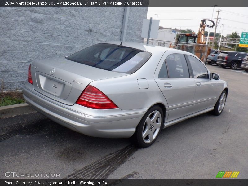 Brilliant Silver Metallic / Charcoal 2004 Mercedes-Benz S 500 4Matic Sedan