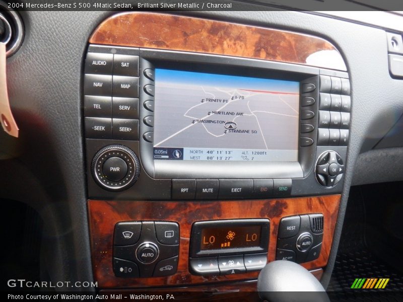 Brilliant Silver Metallic / Charcoal 2004 Mercedes-Benz S 500 4Matic Sedan