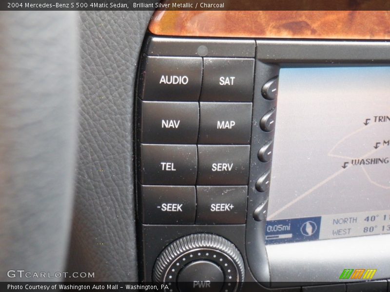 Brilliant Silver Metallic / Charcoal 2004 Mercedes-Benz S 500 4Matic Sedan