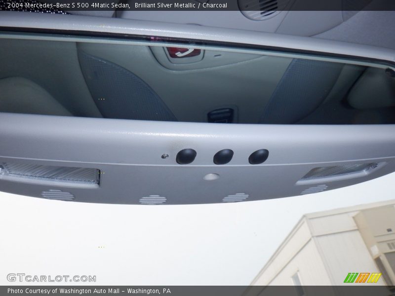 Brilliant Silver Metallic / Charcoal 2004 Mercedes-Benz S 500 4Matic Sedan