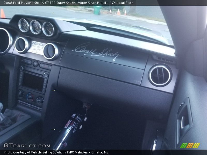 Vapor Silver Metallic / Charcoal Black 2008 Ford Mustang Shelby GT500 Super Snake