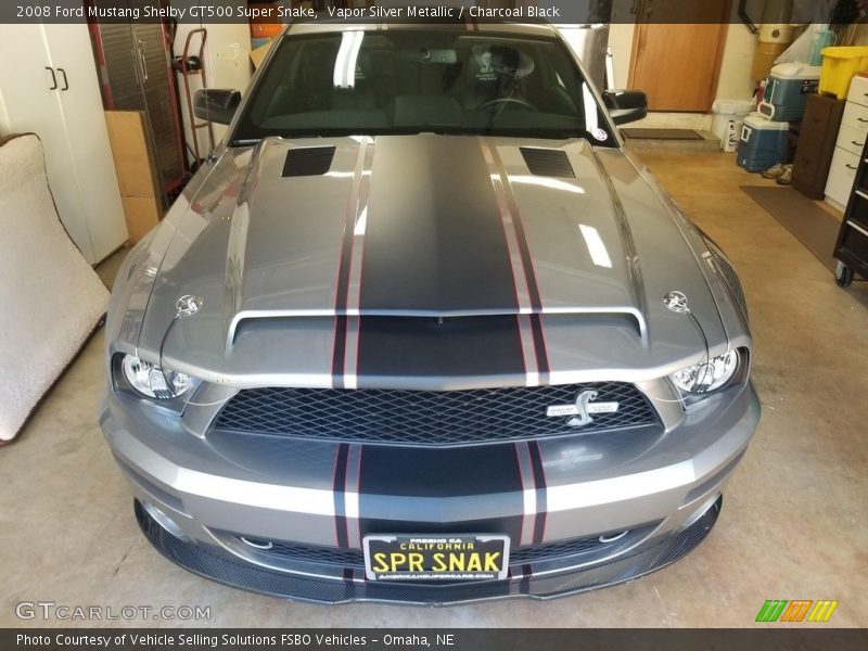 Vapor Silver Metallic / Charcoal Black 2008 Ford Mustang Shelby GT500 Super Snake