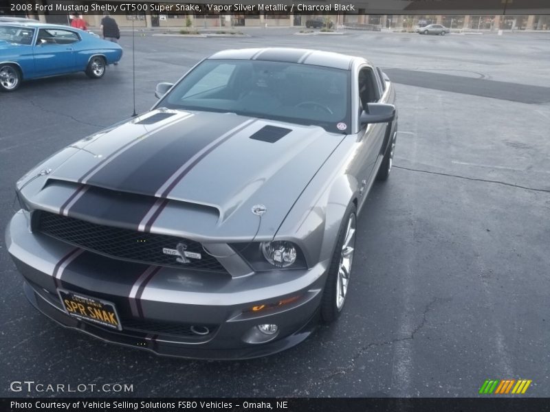 Vapor Silver Metallic / Charcoal Black 2008 Ford Mustang Shelby GT500 Super Snake