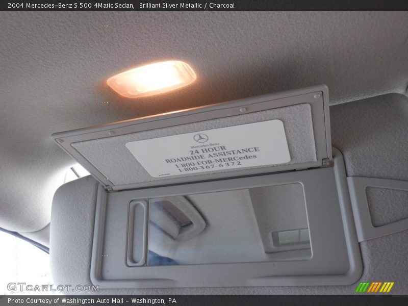 Brilliant Silver Metallic / Charcoal 2004 Mercedes-Benz S 500 4Matic Sedan