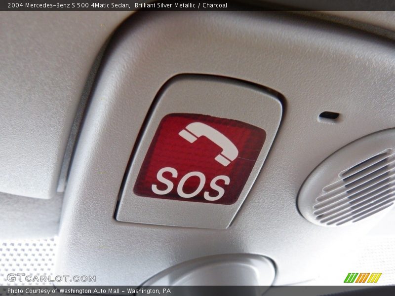 Brilliant Silver Metallic / Charcoal 2004 Mercedes-Benz S 500 4Matic Sedan