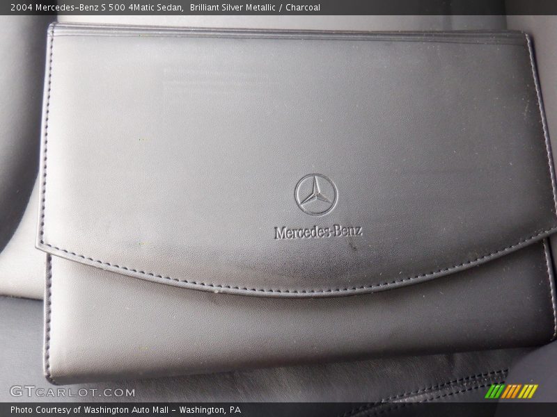 Brilliant Silver Metallic / Charcoal 2004 Mercedes-Benz S 500 4Matic Sedan