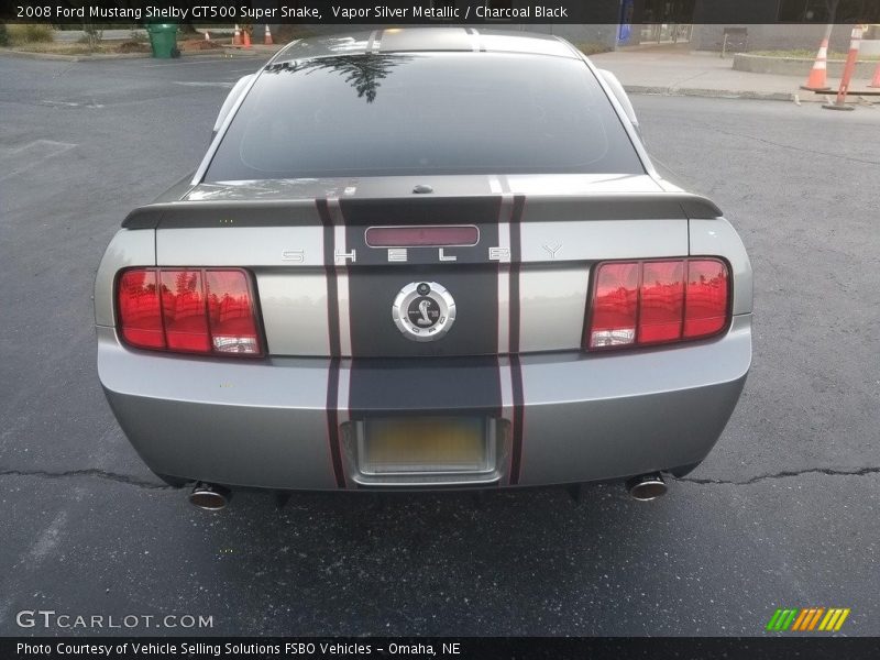 Vapor Silver Metallic / Charcoal Black 2008 Ford Mustang Shelby GT500 Super Snake