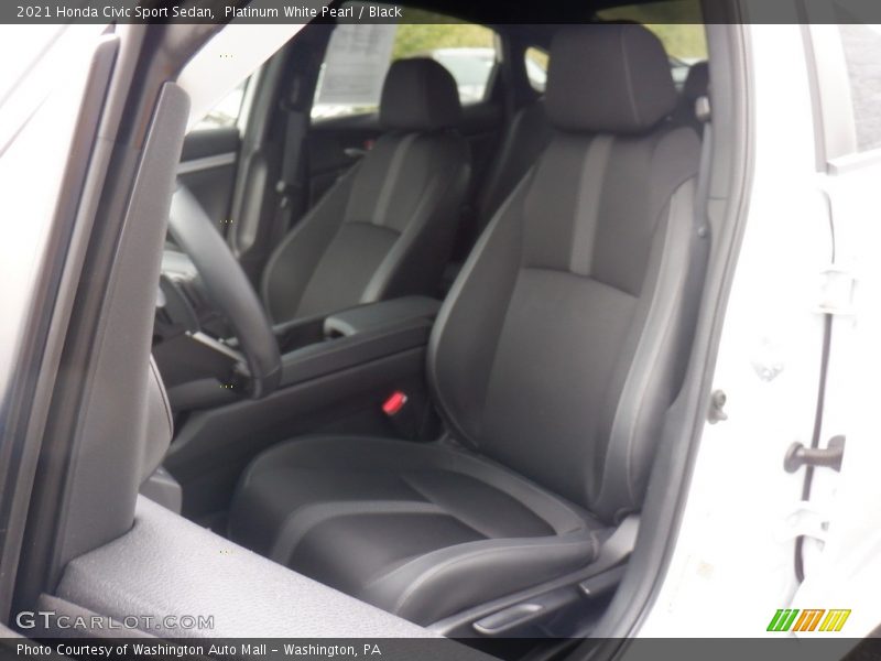 Platinum White Pearl / Black 2021 Honda Civic Sport Sedan