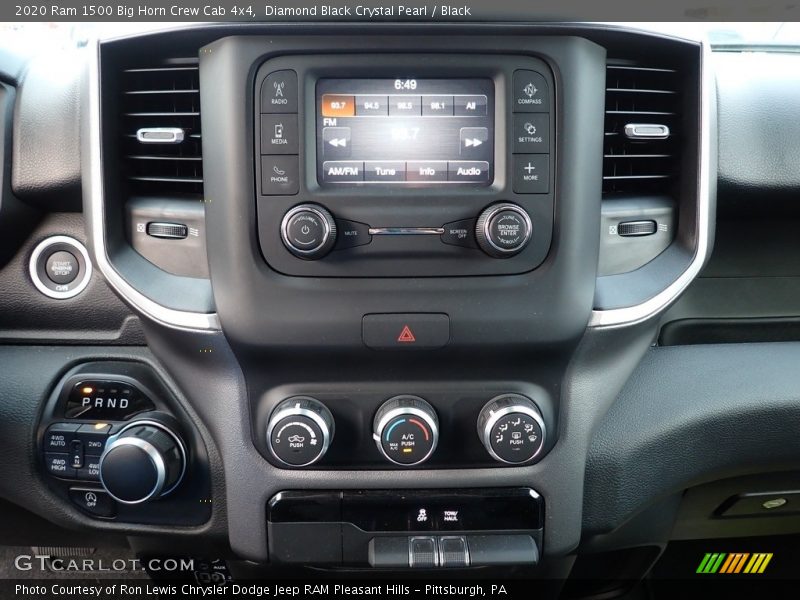 Controls of 2020 1500 Big Horn Crew Cab 4x4