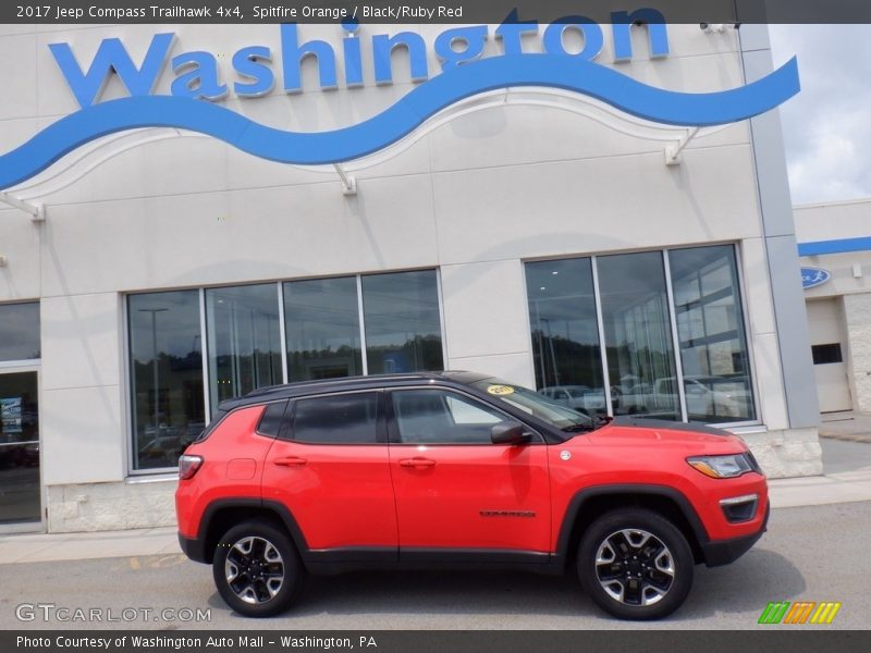 Spitfire Orange / Black/Ruby Red 2017 Jeep Compass Trailhawk 4x4