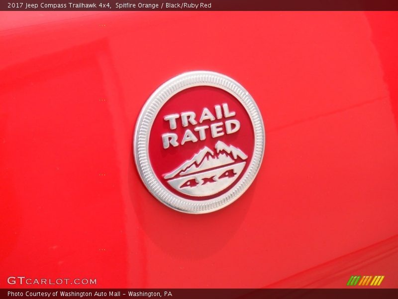 Spitfire Orange / Black/Ruby Red 2017 Jeep Compass Trailhawk 4x4
