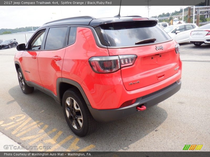 Spitfire Orange / Black/Ruby Red 2017 Jeep Compass Trailhawk 4x4