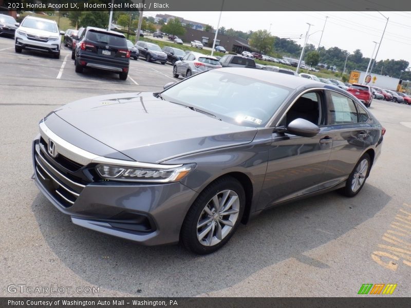 Modern Steel Metallic / Black 2021 Honda Accord LX