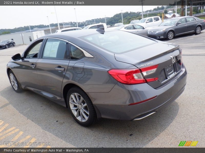 Modern Steel Metallic / Black 2021 Honda Accord LX