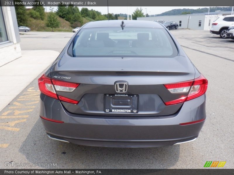 Modern Steel Metallic / Black 2021 Honda Accord LX