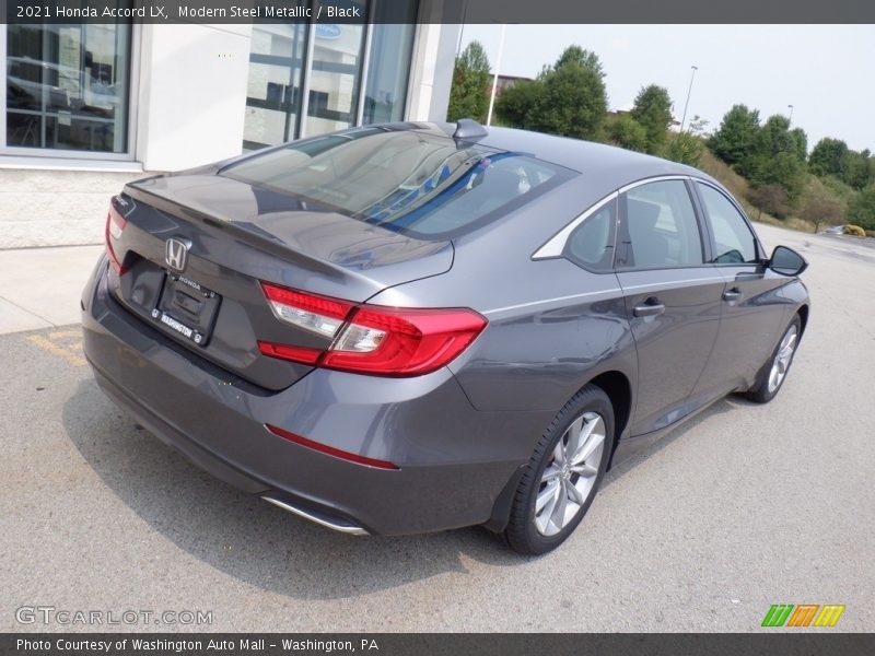 Modern Steel Metallic / Black 2021 Honda Accord LX