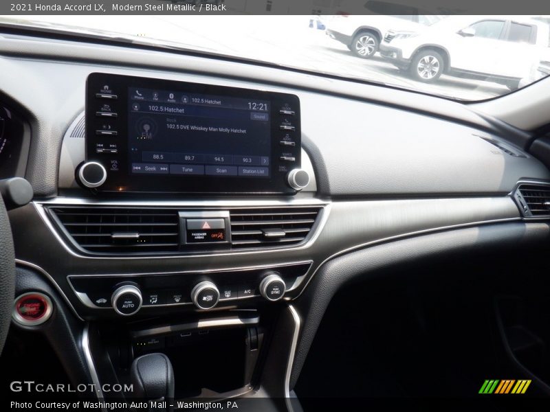 Modern Steel Metallic / Black 2021 Honda Accord LX