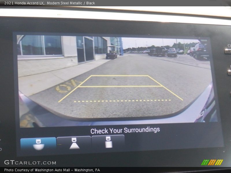 Modern Steel Metallic / Black 2021 Honda Accord LX