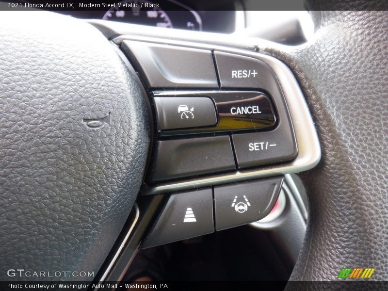 Modern Steel Metallic / Black 2021 Honda Accord LX