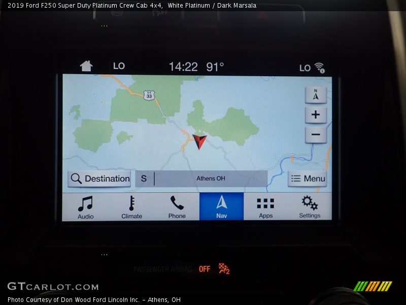 White Platinum / Dark Marsala 2019 Ford F250 Super Duty Platinum Crew Cab 4x4