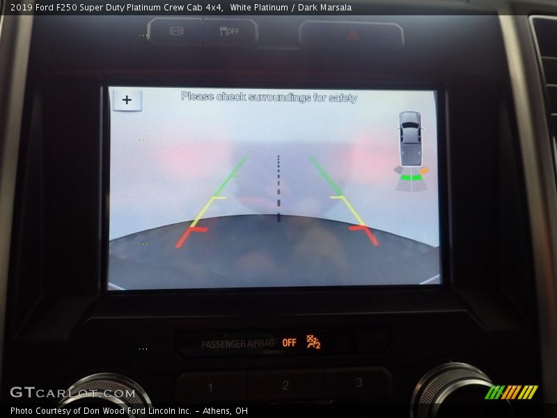 White Platinum / Dark Marsala 2019 Ford F250 Super Duty Platinum Crew Cab 4x4