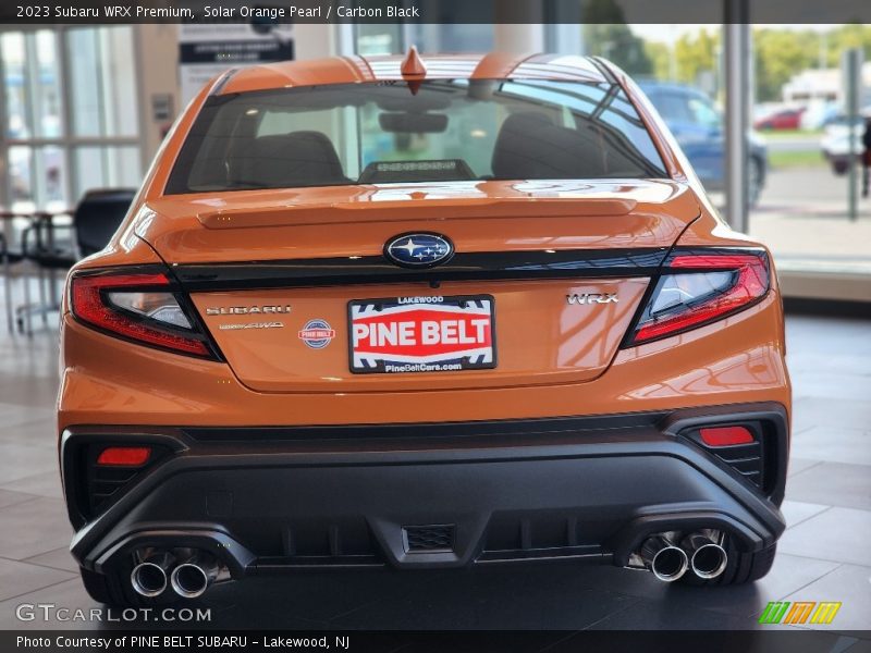 Solar Orange Pearl / Carbon Black 2023 Subaru WRX Premium