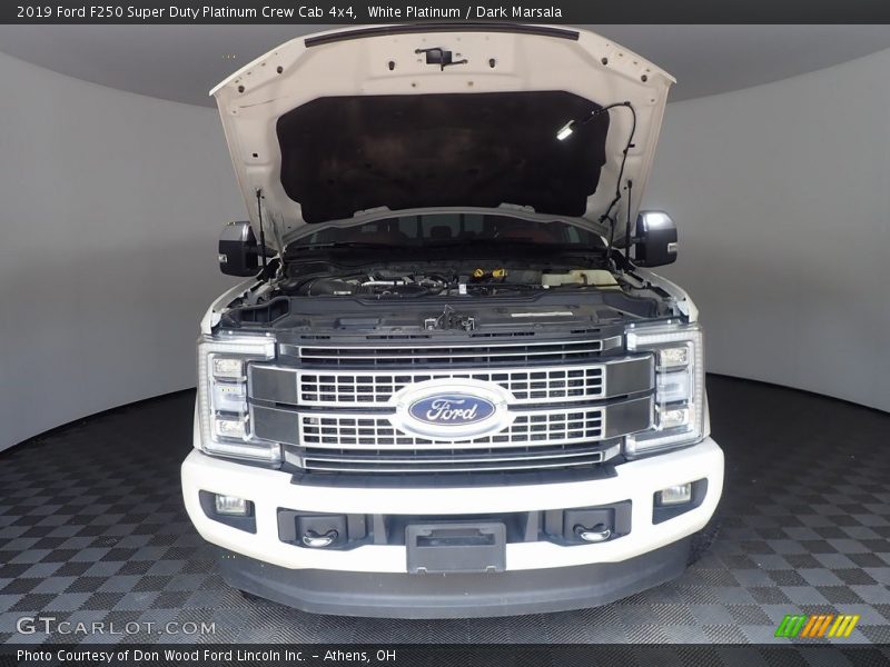 White Platinum / Dark Marsala 2019 Ford F250 Super Duty Platinum Crew Cab 4x4