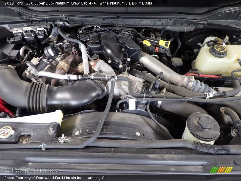 White Platinum / Dark Marsala 2019 Ford F250 Super Duty Platinum Crew Cab 4x4