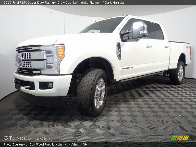 White Platinum / Dark Marsala 2019 Ford F250 Super Duty Platinum Crew Cab 4x4