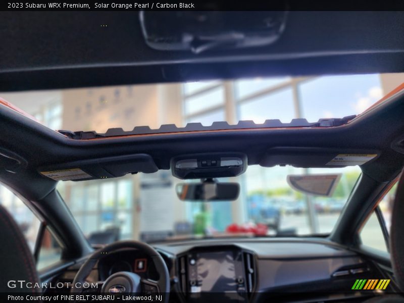 Sunroof of 2023 WRX Premium