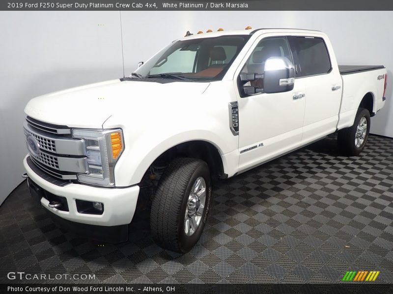 White Platinum / Dark Marsala 2019 Ford F250 Super Duty Platinum Crew Cab 4x4