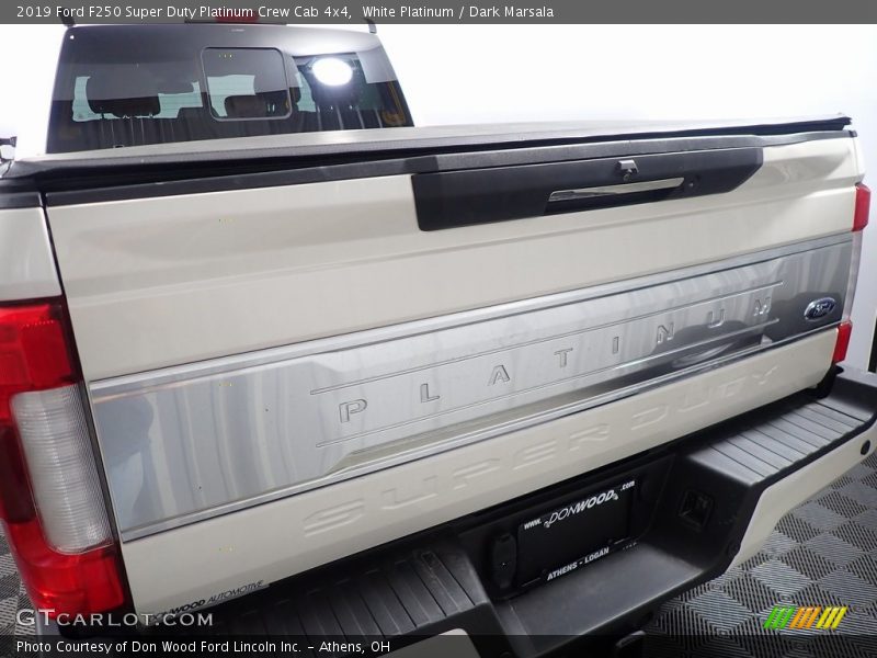 White Platinum / Dark Marsala 2019 Ford F250 Super Duty Platinum Crew Cab 4x4