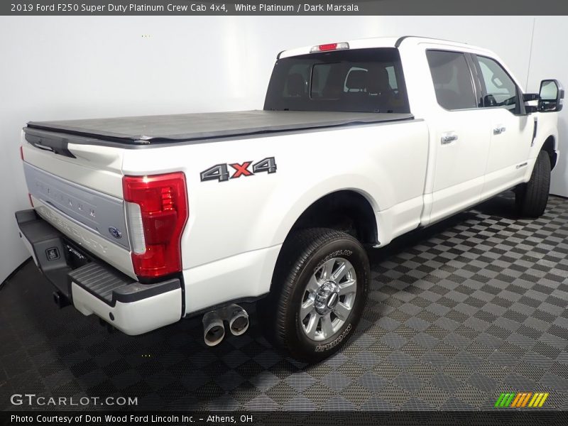 White Platinum / Dark Marsala 2019 Ford F250 Super Duty Platinum Crew Cab 4x4