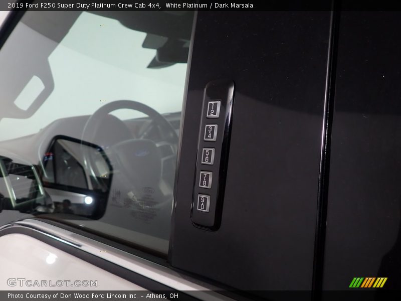 White Platinum / Dark Marsala 2019 Ford F250 Super Duty Platinum Crew Cab 4x4