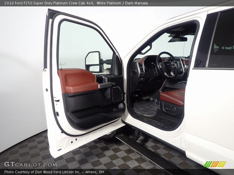 White Platinum / Dark Marsala 2019 Ford F250 Super Duty Platinum Crew Cab 4x4