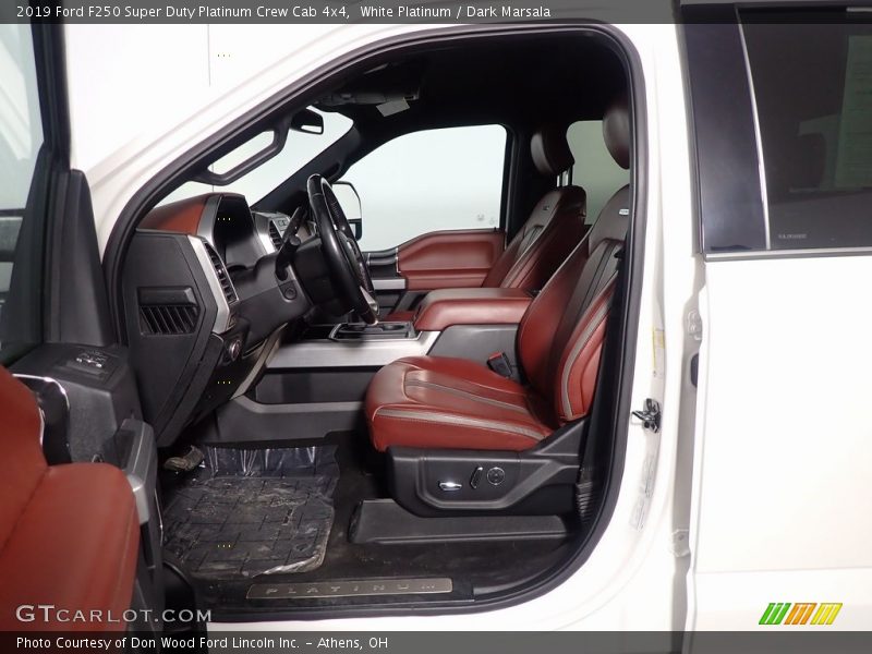 White Platinum / Dark Marsala 2019 Ford F250 Super Duty Platinum Crew Cab 4x4