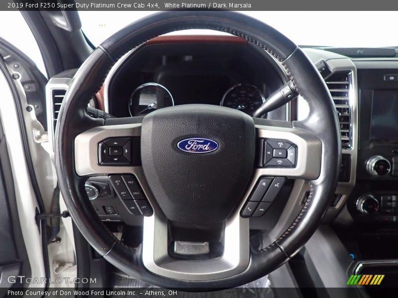 White Platinum / Dark Marsala 2019 Ford F250 Super Duty Platinum Crew Cab 4x4
